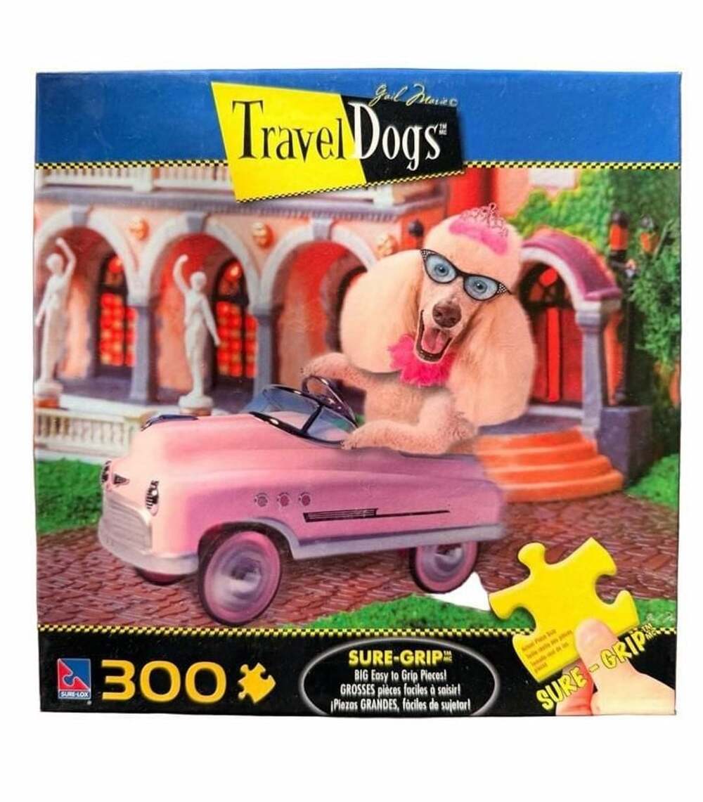 Sure-Lox Travel Dogs Travel Dogs 300 Piece Sure-Grip Jigsaw Puzzle